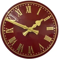 Morecambe Outdoor Clock Service red dial