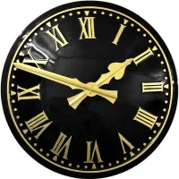 Morecambe Outdoor Clock Service dark dial